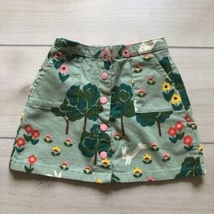 Mini Boden Corduroy Woodland Skirt — 3-4 Years